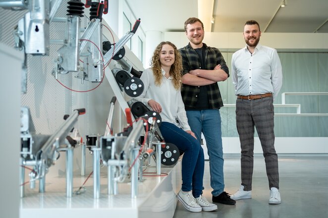 The AL-KO Academy team (left to right): Nina Kast, Magnus Annuscheit and Florian Vorreiter.  | © AL-KO Tech