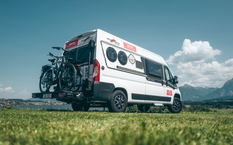 Der TRIGO-VAN ist optimal für die Mitnahme von bis zu drei E-Bikes geeignet. | © AL-KO Vehicle Technology