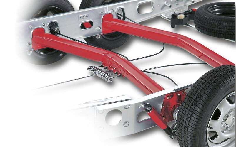 The inclined axle offers more safety when cornering, overtaking and in crosswinds. | © AL-KO
