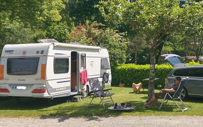 A pitch with sufficient shade and a peaceful atmosphere is perfect for both people and their pets. | © AnDiHa