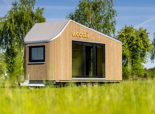 WoodenValley’s tiny houses are easy to transport. | © WoodenValley & MzH – Mark Meyer zur Heide