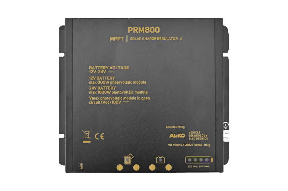 PRM800 – MPPT-Solar-Laderegler für maximale Ladeeffizienz und intelligentes Batteriemanagement. | © AL-KO Vehicle Technology Group