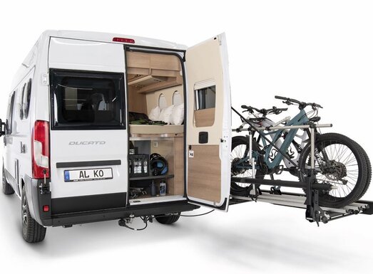 SAWIKO will be exhibiting the TRIGO-VAN, the user-friendly bike carrier for vans, in Hall 7/C12 as well as in Foyer CM5 from January 13–21 2024 at CMT, the world’s largest public trade fair for tourism and leisure in Stuttgart. | © AL-KO Vehicle Technology Group