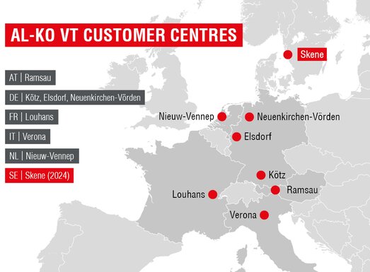 The eighth Customer Center of AL-KO Vehicle Technology is up and running in Skene/Sweden. | © AL-KO Vehicle Technology Group 
